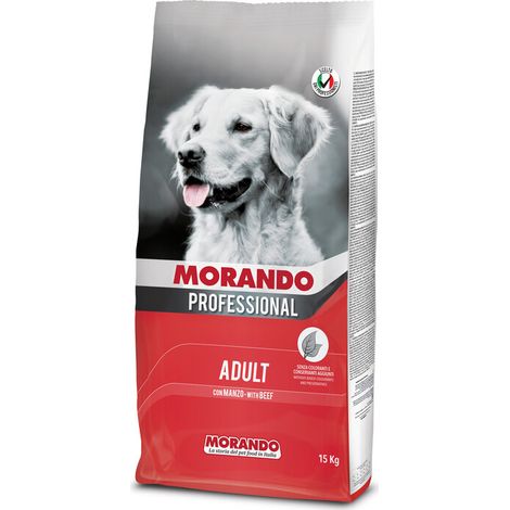 CIBO CANE MORANDO 15 KG ADULT MANZO
