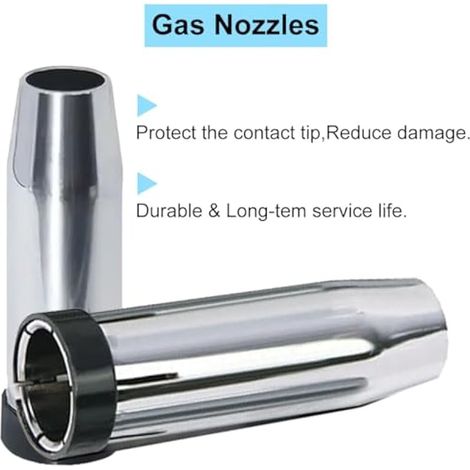 24KD MB24 Kit de Pointes de Contact 0.8mm/0.30" Buse à Gaz Conique Porte-Pointes Diffuseur Adapté à 24KD MB24 MIG MAG Co2 Pistolet Torche de soudage Accessoires consommables (22 Pcs)