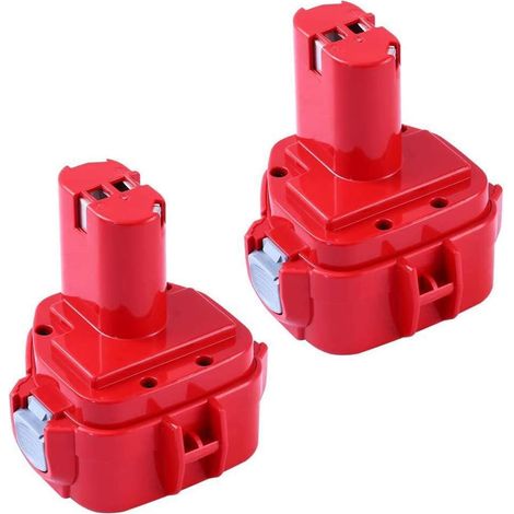 2X 3.6Ah pour Makita 12V Batterie de Remplacement Ni-MH 1222 PA12 1220 1233S 1233SA 1233SB 1233 1234 1235 1235B 1235F 192696-2 192698-2 192698-A 193138-9 193157-5 ML120 (1/5)