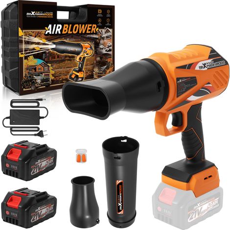 Akku Gebläse 21V 4000mAh Bürstenlos 385 CFM 32000 U/min Laubbläser Set (1/5)