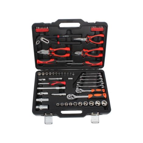 KIT BTP60 CON 60 HERRAMIENTAS EN MALETA DE PLÁSTICO