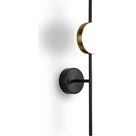Mantra Aplique LED Cuba negro y dorado 6W (1/3)