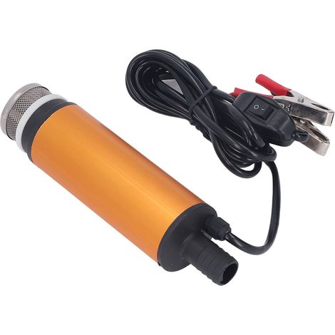 Pompe à huile 80 W, diamètre de sortie 19 mm, câble de 2,5 m, 5 500 tr/min, extracteur d'huile, pompe de transfert d'eau pour diesel et kérosène, 12 V (1/5)