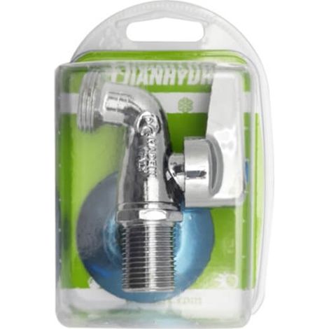 Sphere Chrome Waschmaschine Wasserhahn mit Rosette Blister 1/2 x 3/4 Pn 10 Faidf