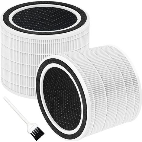 Core 200S Filtre de rechange pour purificateur d'air Levoit Core 200S Smart WiFi, filtre HEPA 3 en 1 et charbon actif haute efficacité, pièce Core 200S-RF, lot de 2 (1/5)