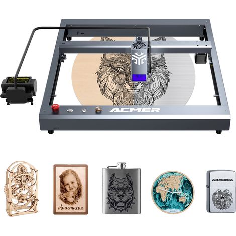 Lasergravurmaschine, Vielseitige Kompatibilität, Schnelle Gravur, P2, Laser 10W, EU (1/2)