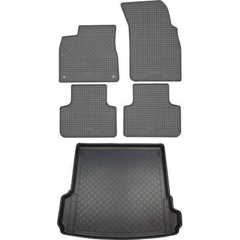 Set di tappetini in gomma per auto e tappetino per bagagliaio per Audi Q7 4M SUV (5 porte) dal 06.2015 (1/5)