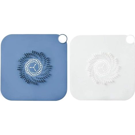SHINING HOUSE Filtre de vidange en silicone, 2 paquets, arrêt de douche antidérapant, bouchon de vidange de douche, évier de cuisine, protecteur de vidange domestique, accessoires de salle de bain (1/5)
