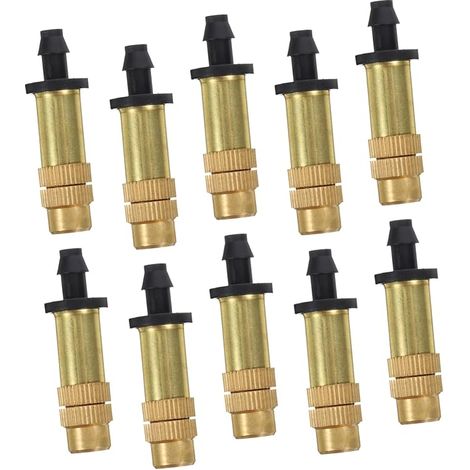10 conectores de boquilla de pulverización de alta presión para riego y refrigeración externa. (1/5)