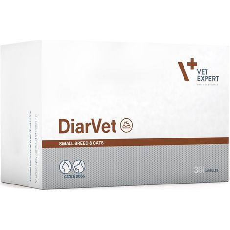 VetExpert Diarvet Petites Races et Chats 30 capsules.