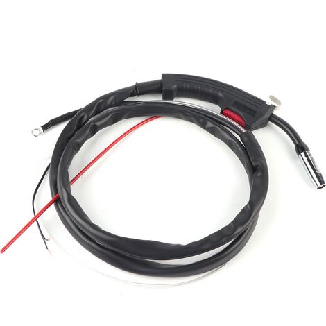 Pistolet de soudage MIG 130 avec 2 mètres de câble, compatible fils 0.8-1.2mm, ensemble complet avec raccords CO2. (1/5)