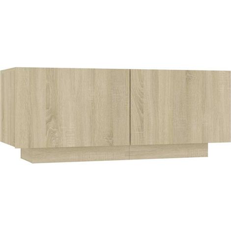 Maison Exclusive - Nachttisch Sonoma-Eiche 100x35x40 cm Holzwerks (1/5)