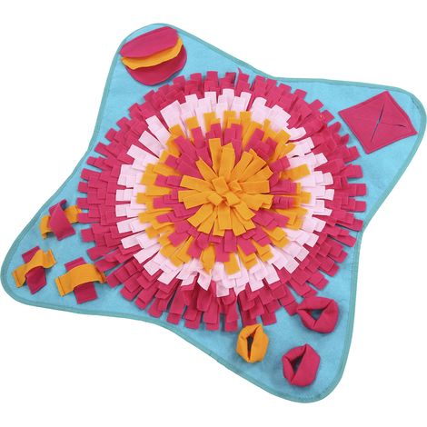 Tapis de fouille pour animaux de compagnie - Couverture d'entraînement à la recherche olfactive pour chiens - Encourage les instincts naturels de recherche de nourriture pour les activités intérieures (1/5)
