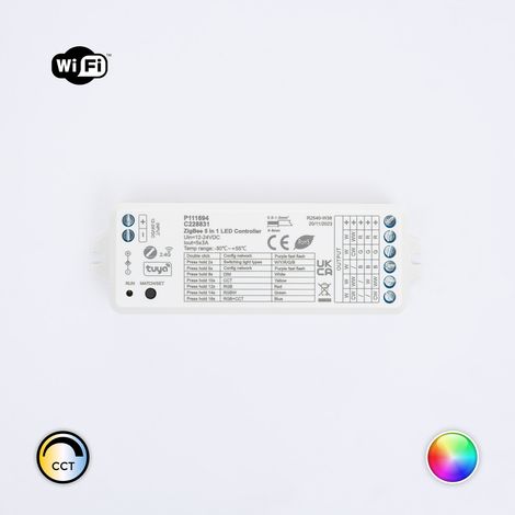 LED Controller Dimmer Tuya ZigBee 5 in 1 für Streifen Einfarbig/CCT/RGB/RGBW/RGBWW 12/24V DC Monocolor / CCT / RGB / RGBW / RGBWW