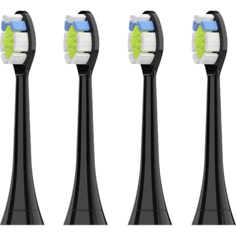 Têtes de brosse de rechange pour SoniTeeth Care, séries HX3HX6HX9, noires, lot de 4 (1/5)