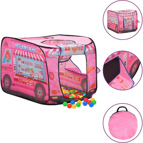 Tente de jeu pour enfants 70 x 112 x 70 cm rose (1/5)