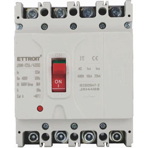 ETTROIT JX14498 MCCB MCB Disjoncteur à boîtier moulé 4P 125A 380V-22KA (1/3)