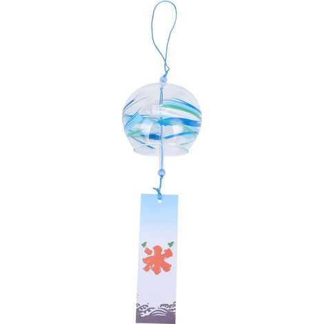 Japanisches Windspiel dekorative Windglocke aus Glas und