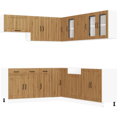 Maison Exclusive - Mueble de cocina Lucca 11 piezas artesanal rob (1/5)