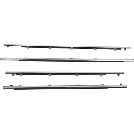Garnitures de moulure de fenêtre 72410 SWA A01 Joints extérieurs de porte pour CR-V 2007-2011, Kit de protection auto, Profilés caoutchouc noir, 4 pièces (1/5)