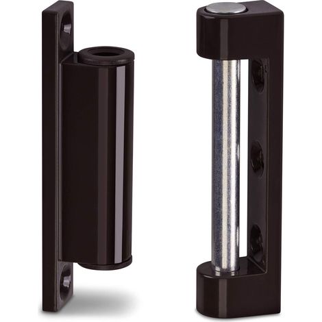 Fensterband Metall 75 mm braun