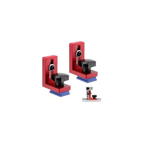 30 Type Mitre Track Stop Block, T Slot Mitre Track Stop, 2 Butées de Rail en T, Rail De Travail Du Bois Goulotte Connecteur, Alliage D'Aluminium Butées Coulissantes pour le Travail du Bois