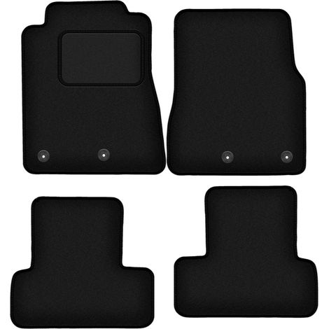 Tapis de sol en velours noir pour : Ford Mustang MK5 FL coupé (2011-2014)