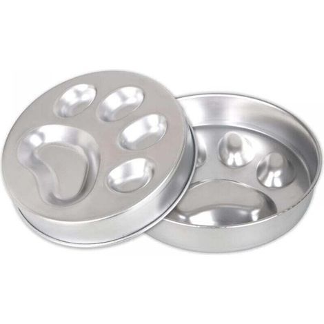 Comedero lento de acero inoxidable para perros, comedero lento para perros con base antideslizante, promueve una alimentación saludable y una digestión lenta.
