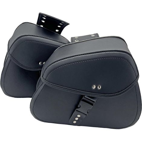 Lot de 2 sacoches de selle de moto génériques grande capacité (1/5)