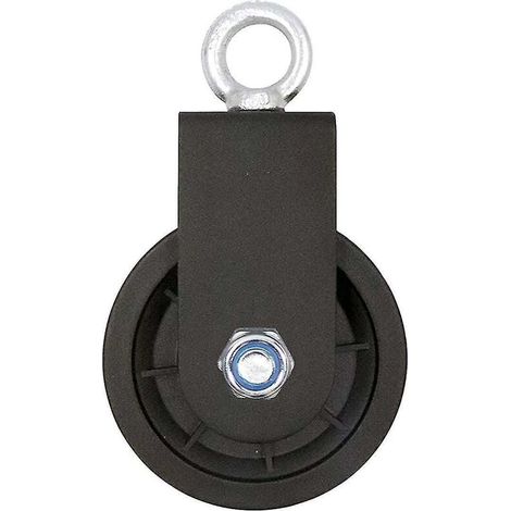 Bloque de polea giratorio, bloque de polea simple con soporte de montaje en forma de U, ruedas de polea de elevación giratorias... DEBUNS