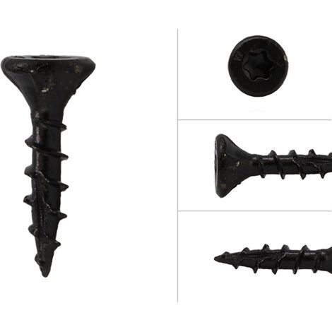 Hartholzschrauben Schwarz AR-Beschichtet 4 x 20 mm - Schachtel