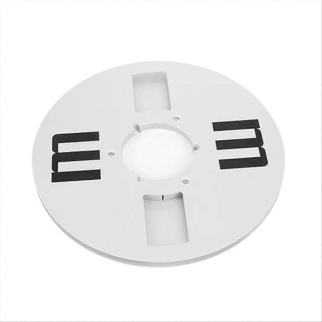 Leere 1/4" (26,7 mm) Aufwickelspule für Audiokassetten, verbessert die Klangqualität, Aluminiumlegierung, 4 Löcher für 1/4" (6,35 mm) Kassetten (1/5)