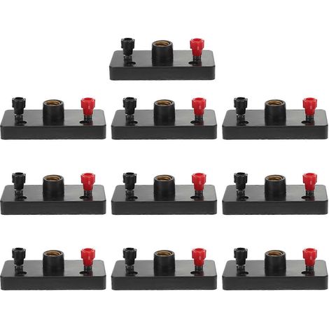 Lot de 10 douilles pour ampoules vintage, support de lampe pour expériences de physique, matériel expérimental.-7.5x3.5cm-Black (1/2)