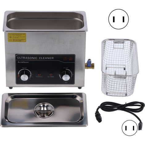 Nettoyeur Ultrasonique de Laboratoire Réservoir Acier Inoxydable Machine à Ultrasons pour Instruments 6L Prise 110V (1/5)