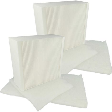 vhbw Set de filtro 6 uds. compatible con Vallox ValloPlus 350 SC equipo de ventilación - filtro de polvo fino, filtro de polvo grueso