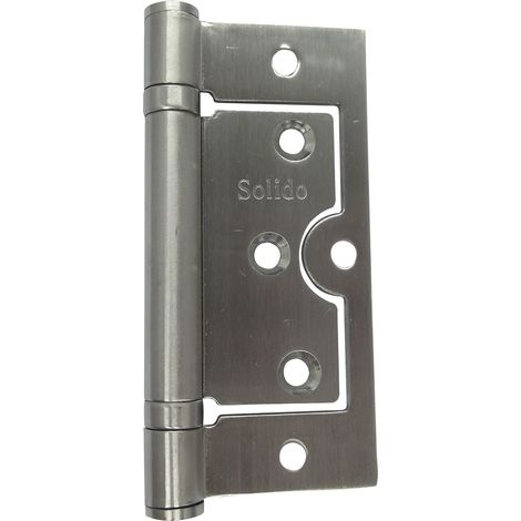 Solido v102 a227s433 nastro per porta con cuscinetti a sfera da avvitare cerniera, universale per porte spuntato, Acciaio Inox, 2 pezzi