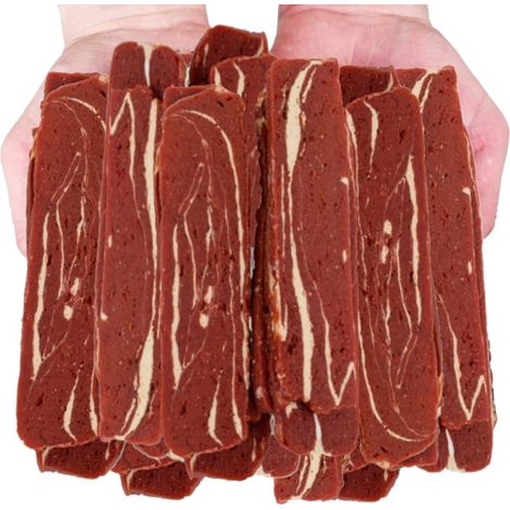 Friandises pour chiens, en-cas : lanières tendres au bœuf (88,5 %) Hau&Miau 500 g (1/5)