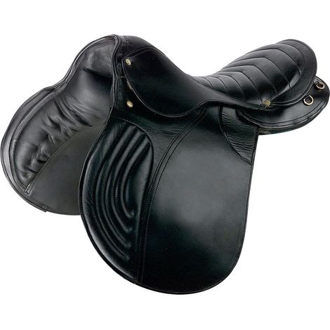 Selle de trekking cuir 18" – Siège rembourré – Confort optimal pour terrains accidentés – Poids léger – Sartore