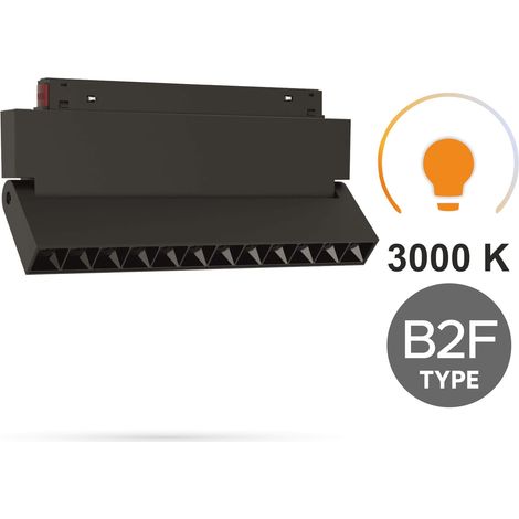 Projecteur linéaire LED réglable 12 W 3000 K blanc chaud type B2F pour rails magnétiques SMART TRACK 48 V CC (1/5)