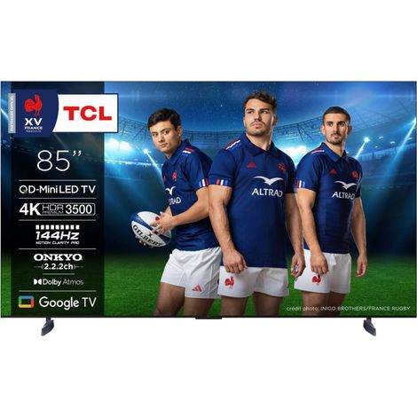 Téléviseur TCL 85C89B 85" QD-MiniLED 4K UHD 144 Hz Google TV