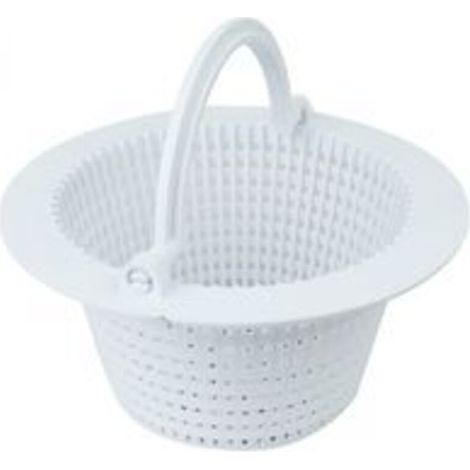 Panier rond pour skimmer de piscine hors sol - Diam 16 cm - Blanc (1/2)