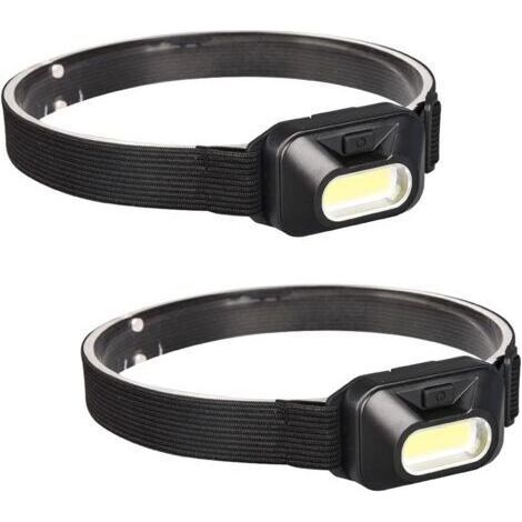 Lightweight LED headlamp - powerful professional headlamp for adults and children, night, pack of 2 [energy class A+++] (1/5)