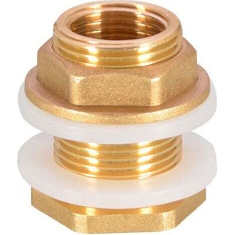 Kit adaptateur de connecteur de réservoir d'eau en laiton G1/2, adapté aux robinets, aux seaux à eau de pluie et aux réservoirs d'eau. (1/4)