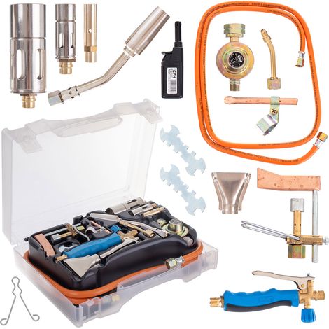 KIT DE SOUDURE AU GAZ PROPANE BUTANE 16 PIÈCES COFFRET (1/5)