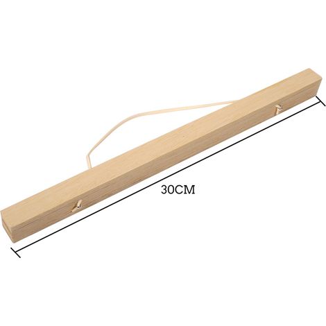 Cadre photo magnétique moderne en bois blanc 30 cm, idéal pour créer soi-même des affiches et des impressions sur rouleau. (1/5)