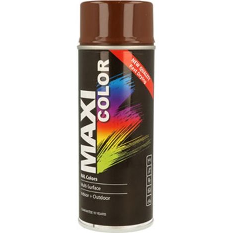 Pintura spray maxi color brillo 400 ml ral 8011 pardo nuez