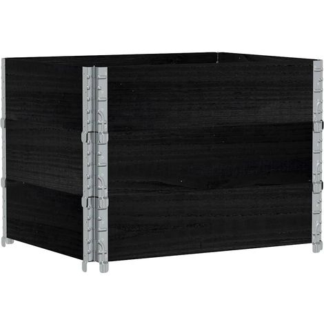 vidaXL Collares de palets 3 unidades madera maciza de pino 80x60 cm (1/2)