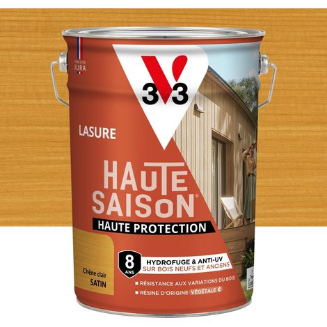 V33 Lasure V33 Haute saison 8 ans chêne clair satiné 5 l