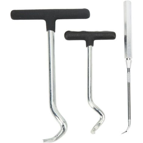 Pair Extracteur de joints toriques, 3 pièces, poignée souple en acier, extracteur de joints d'huile, outil d'extraction pour voiture SUV camion (1/4)