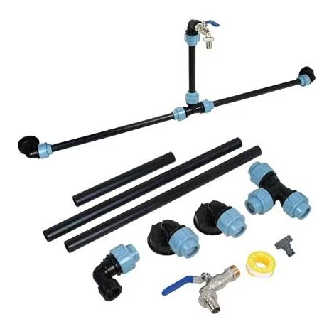 Raccord cuve 1000 litres, Kit de Raccordement IBC pour 2 Réservoirs Cuve 1000 litres (1/5)